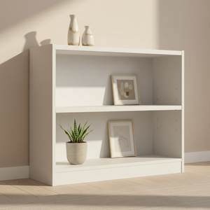 Heavy-Duty Small 2-<b>Shelf</b> Bookcase with Adjustable <b>Shelf</b>, FSC- BSCI/ISO9001 Certified Low for Home Office Bulk Supplier - Product Image 1