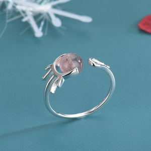 Spinner de girando lindo alce Apertura de plata 925 cristal anillo - Product Image 3
