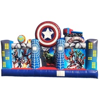 Parc de Divertissement Commercial Super Héros Avengers : Château Gonflable, Toboggan et Aire de Jeux