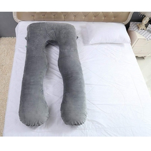 Cuscino a U per Gravidanza e Maternità, Comodo e Avvolgente, Imbottitura in Memory Foam, Design Lavorato a Maglia, Rivestimento Rimovibile e Lavabile per Donne in Gravidanza - Product Image 6