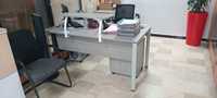 Bureau commercial individuel moderne en fer, convertible, extensible, modulaire, réglable, personnalisable, avec tiroir à dossiers pour bureau