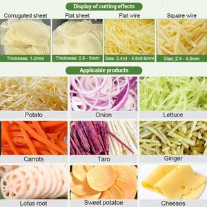 Découpeuse commerciale de trancheuse de patate douce de déchiquetage de <span class=keywords><strong>papaye</strong></span> de <span class=keywords><strong>fromage</strong></span> de mozzarella de vague de carotte pour des frites - Product Image 5
