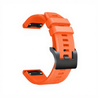 Bracelet en silicone texturé de 22 mm pour Garmin Fenix 5 Forerunner 945