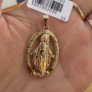 XUPING Gioielli all'ingrosso, ciondolo grande da uomo placcato oro 14K, stile Hip Hop Iced Out, personalizzato con croce di <span class=keywords><strong>Gesù</strong></span>, alla moda - Product Image 6