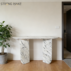 <span class=keywords><strong>Mesa</strong></span> de <span class=keywords><strong>Consola</strong></span> de Entrada para Sala de Estar, Estilo Nórdico, Minimalista, Moderno y de Lujo, con Superficie de Mármol Blanco, Muebles para Sala de Estar - Product Image 2