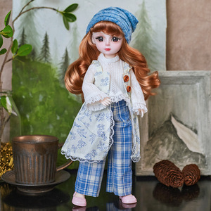 Vêtements de poupée en tissu de 30 cm, ensemble de 6 robes BJD pour filles de 14 ans et plus, accessoires de poupée à la mode, princesse-Loli, jouet en peluche - Product Image 4