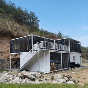 Casa contenedor <span class=keywords><strong>de</strong></span> paquete plano <span class=keywords><strong>de</strong></span> construcción rápida Casa <span class=keywords><strong>de</strong></span> panel sándwich <span class=keywords><strong>de</strong></span> estructura <span class=keywords><strong>de</strong></span> acero asequible para sitio <span class=keywords><strong>de</strong></span> construcción <span class=keywords><strong>de</strong></span> vivienda temporal - Product Image 2