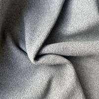Tissu polaire bouclé tricoté 100 % polyester de qualité hôtelière 370 g/m² à poids moyen, résistant aux taches, matériau de rembourrage uni texturé