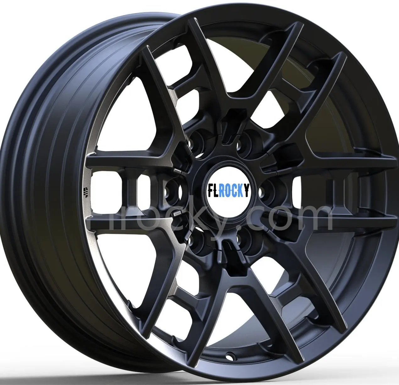 Flrocky 17 pollici OEM Auto cerchio 17x8.0 17x 9.0j ruota e-15 25 Mm Offset con il nero opaco Mag