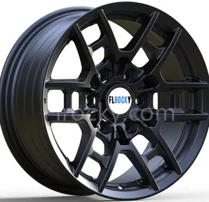 Flrocky 17 Inch OEM Auto Rim 17X8.0 17X9.0J Wheel ET -15 25 Mm Offset With Matte Black Mag