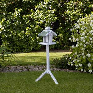 Grande maison à oiseaux en bois pour l'extérieur, résistante aux intempéries, avec perchoir et mangeoire pour perroquets et oiseaux de compagnie - Product Image 4