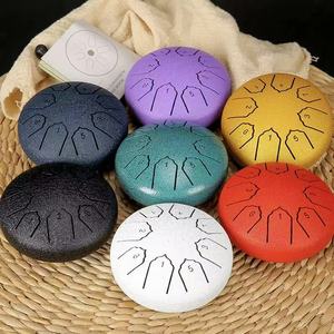 Nuovo arrivo tamburo lingua in acciaio strumento a percussione naturale guarigione spirituale da 3 pollici 6 toni per la meditazione - Product Image 1