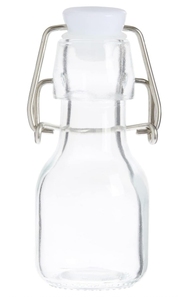 Mini pequeña botella de vidrio superior oscilante de <span class=keywords><strong>aceite</strong></span> de <span class=keywords><strong>oliva</strong></span> de jugo de leche transparente de 2oz con tapones - Product Image 3