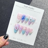 Ensemble d'accessoires de beauté pour salon de 10 pièces, fabriqué à la main, de haute qualité, en PMMA souple, modèle français, ongles longs sculptés en forme d'amande, faux ongles en forme de stiletto