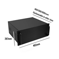 Boîtier de montage en rack en aluminium personnalisé 6U 19 pouces pour systèmes audio et réseau