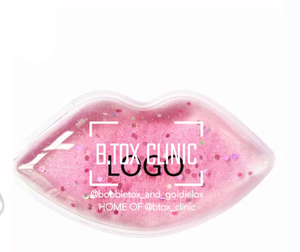 Paquete de hielo en forma de labio, Gel reutilizable, paquete de hielo para estética con brillo - Product Image 3
