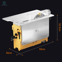 Scie à table horizontale WT20 pour bricolage, ensemble d'établi de travail du bois pliable avec moteur