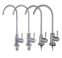 Grifo de Cocina Moderno de Acero Inoxidable 304, Sin Plomo, con Purificador de Agua, Cartucho Cerámico, Acabado Cepillado, para Sistema de Filtración RO