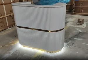 Mostrador de Caja de Alta Calidad para Clínica Pequeña Moderna de Lujo, Mostrador de Recepción para Salón de Belleza, Mostrador de Caja para Boutique - Product Image 2