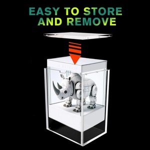 Rõ ràng từ hộp hiển thị dày Acrylic hiển thị từ trường hợp cho hành động con số Búp bê đồ chơi - Product Image 2