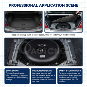 Tanque Toroidal de GNC/<span class=keywords><strong>GLP</strong></span> ACT Generación 42L, Cilindro Interno de Gas para Automóvil - Product Image 4