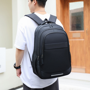 Custom Logo Plain Solid Color Large Capacity Backpack Waterproof <b>Travel</b> <b>Laptop</b> Back <b>Bag</b> - Product Image 6