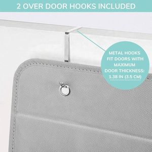 Collapsible Pace-Saving 4-Pocket <b>Storage</b> Organizer with Clear Window for Closet Fabric Star Door Hanging Organizer - Product Image 6