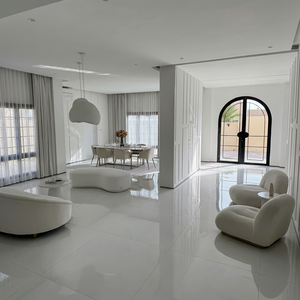 กระเบื้องพอร์ซเลน PGVT ขนาด 600×600 มม. ผิวเงาหรูหรา คุณภาพสูง สำหรับปูพื้นที่อยู่อาศัยและเชิงพาณิชย์ - Product Image 1