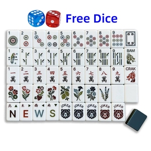 En gros, en stock : Nouvel ensemble de Mahjong de voyage moderne et personnalisé, en acrylique gravé, de luxe, avec tuiles de Mahjong américaines - Product Image 2