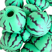 Jouet Squishy en TPR en forme de grande peau de pastèque de 9 cm, faite à la main, à rebond lent, simulation de fruit, anti-stress, jouet sensoriel