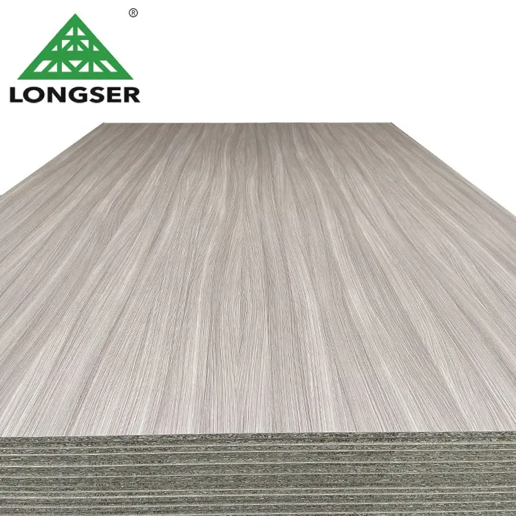 Longser panneau de plafond en aggloméré de mélamine 18mm, panneau de particules de mélamine de stockage