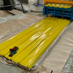Tôle d'acier ondulée conforme aux normes AISI ASTM JIS, épaisseur 0,12-0,2 mm, tôle de toiture personnalisée, calibre 24 26 <span class=keywords><strong>28</strong></span> 30 pour la construction - Product Image 3