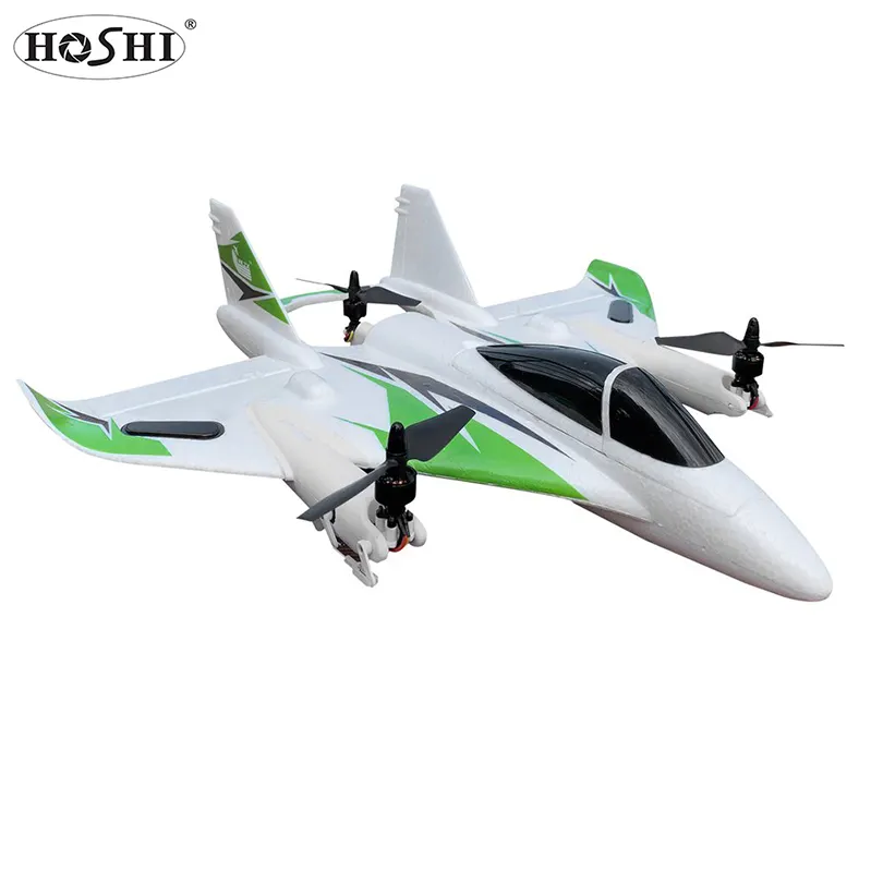 HOSHI Drone RC W500 FPV 6G, Mainan Pesawat Glider Aerodinamis Sayap Tetap Remote Control 6G Eob Tanpa Sikat