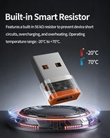 Adaptateur USB-C 10A 200W Charge rapide USB2.0 Transfert de données 480 Mbps Convertisseur USB-C Femelle/Mâle pour MacBooks Xperias