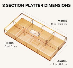Rechthoek Helder Marmer Lucite Cake Vitrines Acryl Dienblad Met Deksel - Product Image 6