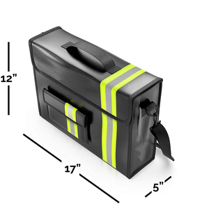 Mallette de remplissage étanche et résistant au feu, sacs de 17x12x5 pouces avec étui portefeuille, protection pour écrans - Product Image 5