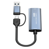 Tarjeta de Captura de Video y Audio 2 en 1 HD a USB Tipo C 1080p para PC, Transmisión de Juegos, Grabación en Vivo, Formato MP4, Precio de Fábrica