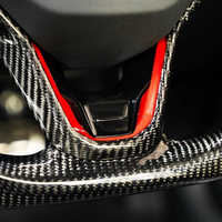 Volant en fibre de carbone personnalisé avec écran LED, palettes de changement de vitesse LED, ensemble de mise à niveau sport racing pour VW Golf 8 R MK8 GTI GTE GTD