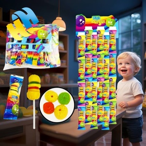 Caramelos Duros Halal Mixtos con Sabor a Frutas al por Mayor, Piruletas de Hamburguesa, Caramelos de Cera, Caja Multicolor, Embalaje para Niños, Juguete de Caramelo, OEM - Product Image 1