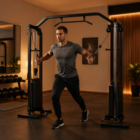 Machine de musculation TOPFIT à câbles croisés en acier pour exercices du dos, des épaules et des bras – Équipement essentiel pour la musculation