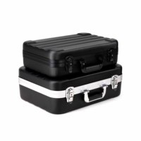 Petite valise de transport noire en EVA, légère, antichoc, avec fermeture à boucle en aluminium ABS, étanchéité IP68, pour équipement photo, ODM, étui rigide de voyage pour outils