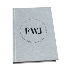 Carnet de notes personnalisé avec reliure cousue, couverture rigide en lin, impression sur mesure pour usine - Product Image 1