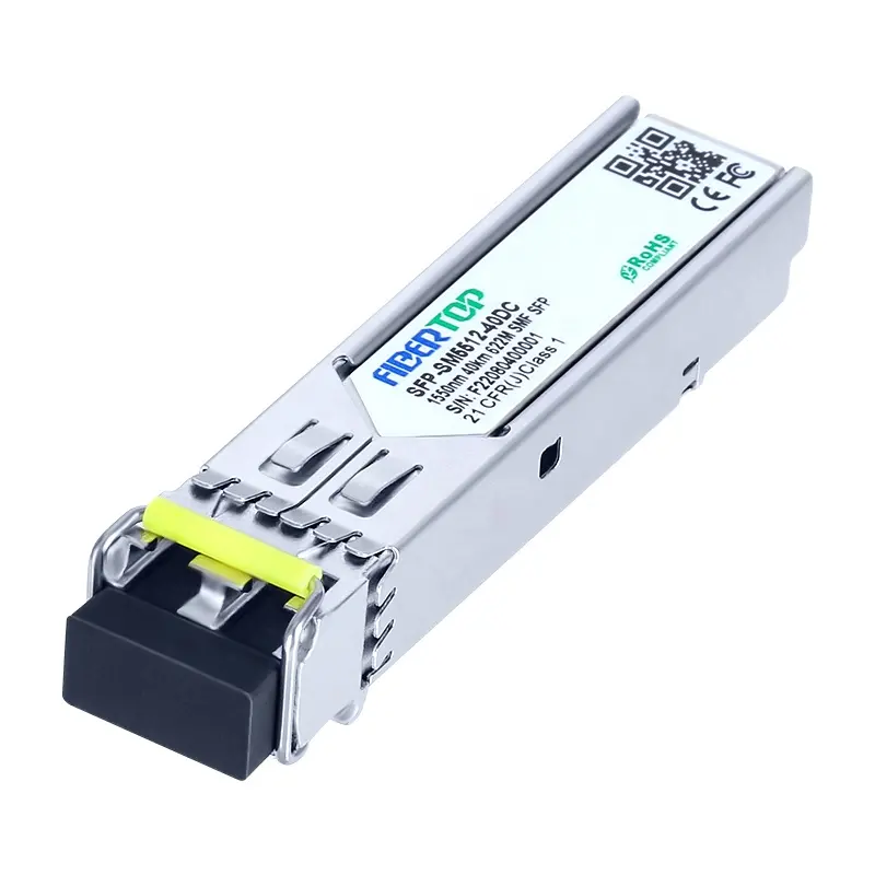 Módulo transceptor óptico FIBERTOP genérico Compatible SONET SDH 1/2. 1 622M SFP SMF 1550nm 40km DOM LC