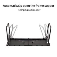 STARRYHEART, venta al por mayor, mesa plegable automática portátil, mesa plegable asistida hidráulicamente para acampar, configuración de un solo toque sin esfuerzo