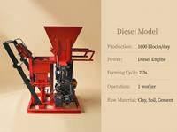 Machine à blocs emboîtables 220V, petite machine à fabriquer des briques en argile avec pompe hydraulique et moteur pour des blocs parfaits