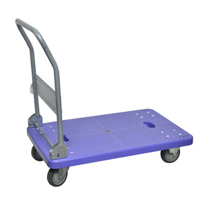 Factory Price Purple Plastic Utility Tool Cart Platform <strong>Trolley</strong> 300KGs Four Wheels For Hotels &amp; Restaurants - Product Image 5
