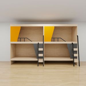 <span class=keywords><strong>Lit</strong></span> superposé d'hôtel capsule avec rideau insonorisé et serrure intelligente, <span class=keywords><strong>lit</strong></span> superposé pour hôtel capsule - Product Image 2