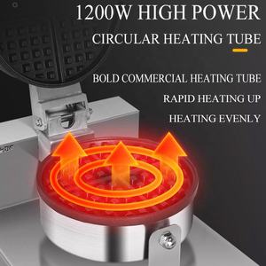 Snack Waffe Maker Machine Ce Oeuf Électrique Mini Gaufrier Belge Machine Commerciale Gaufre Faisant La Machine Gaufre Frites Maker - Product Image 3