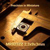 Roulement à gorge profonde micro MR923ZZ 2.3x9x3mm GCr15 P6 ZV2 avec blindage pour équipement médical