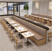 Designs Modernes Tables et Chaises d'Hôtel Sur Mesure pour Restaurant, Café, Banquette en Cuir